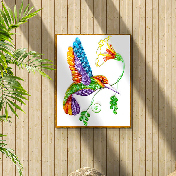 Hummingbird - Paper Quilling & Filigree Painting Kit