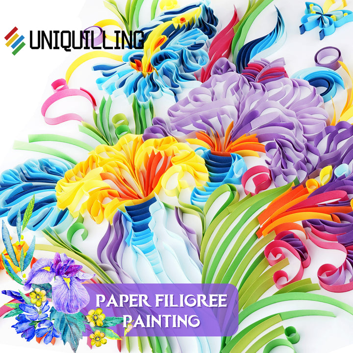 Iris - Paper Filigree Painting Kit