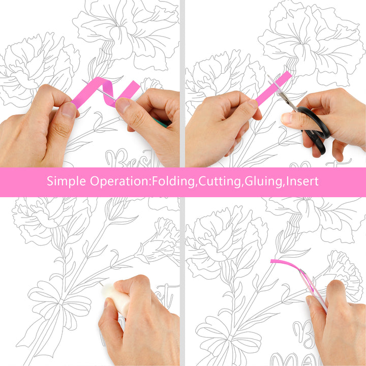 Carnation - Paper Quilling & Filigree Painting Kit