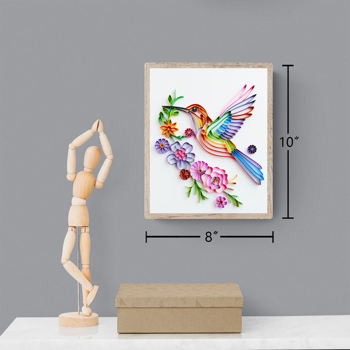 Paper Quilling Kits| Quilling Patterns - Colorful Hummingbird – Uniquilling