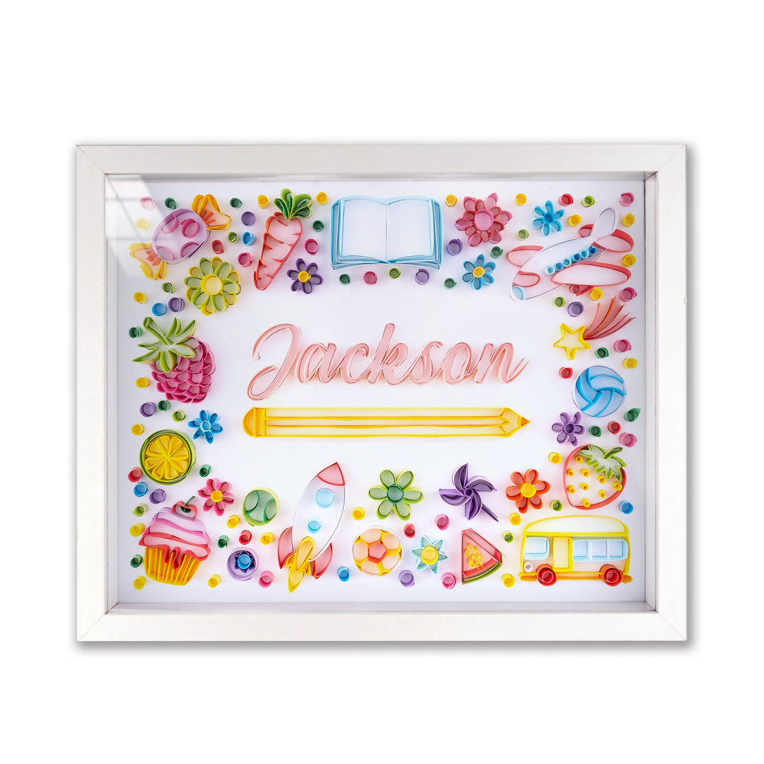 Customized Name for School Child (10*8 inch)