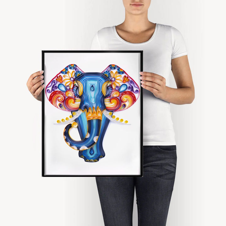 Sacred Elephant- Paper Filigree Painting Kit