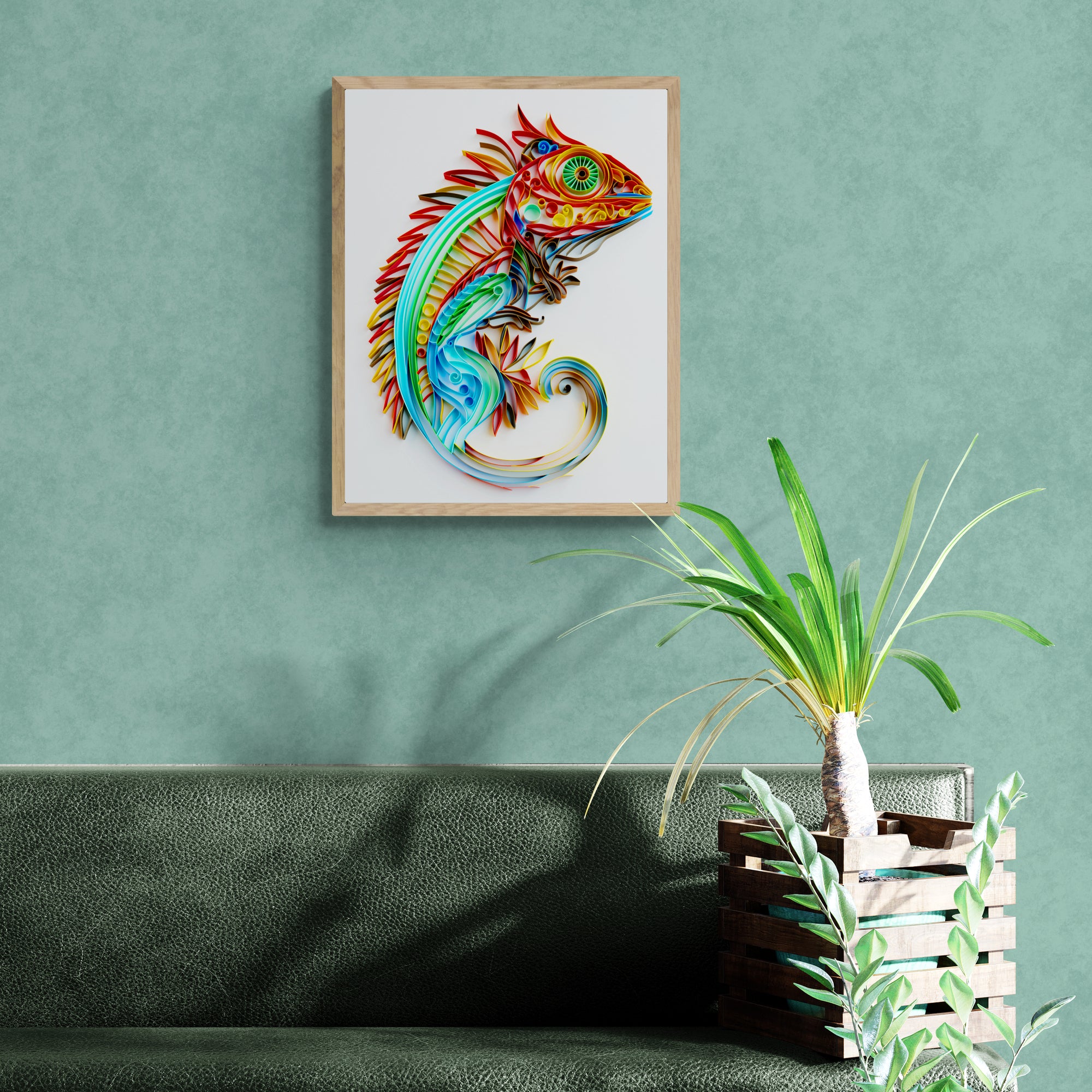 Paper Quilling Kits | Quilling Patterns - Chameleon – Uniquilling