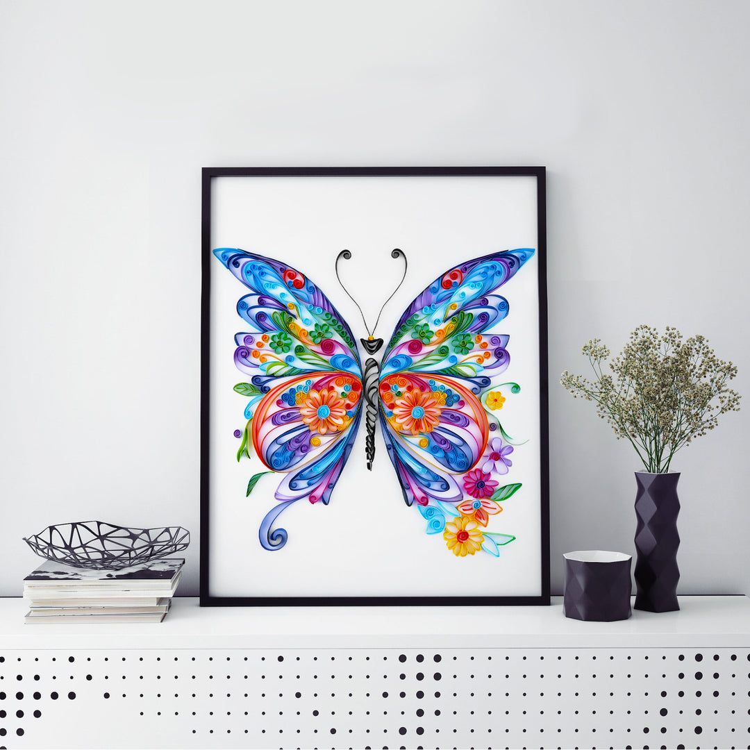 Special Offer - Colorful Butterfly - Paper Filigree Painting Kit