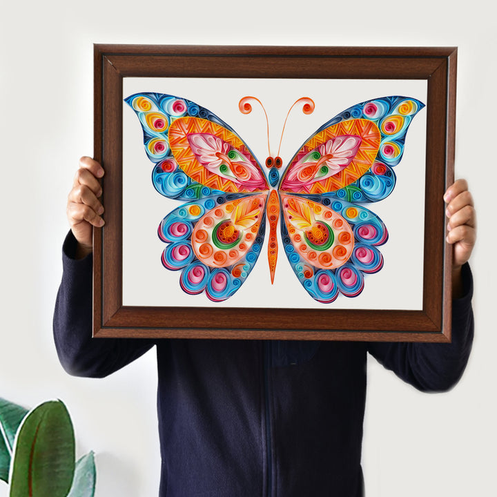 Flash Sale - Lovely Butterfly - Paper Quilling & Filigree Painting Kit