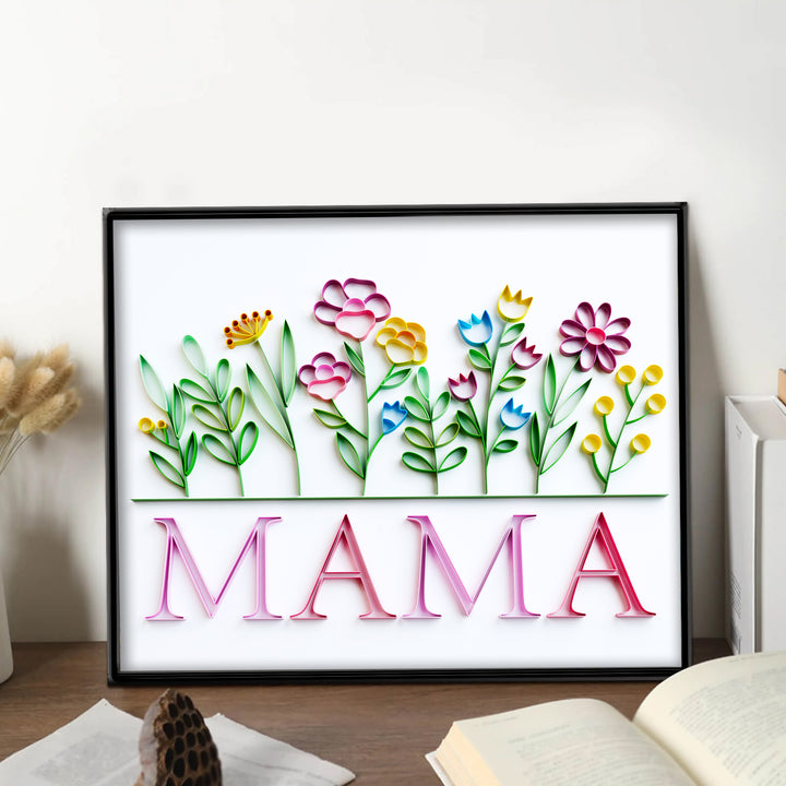 Flowers - Customized Name Paper Quilling & Filigree Painting Kits