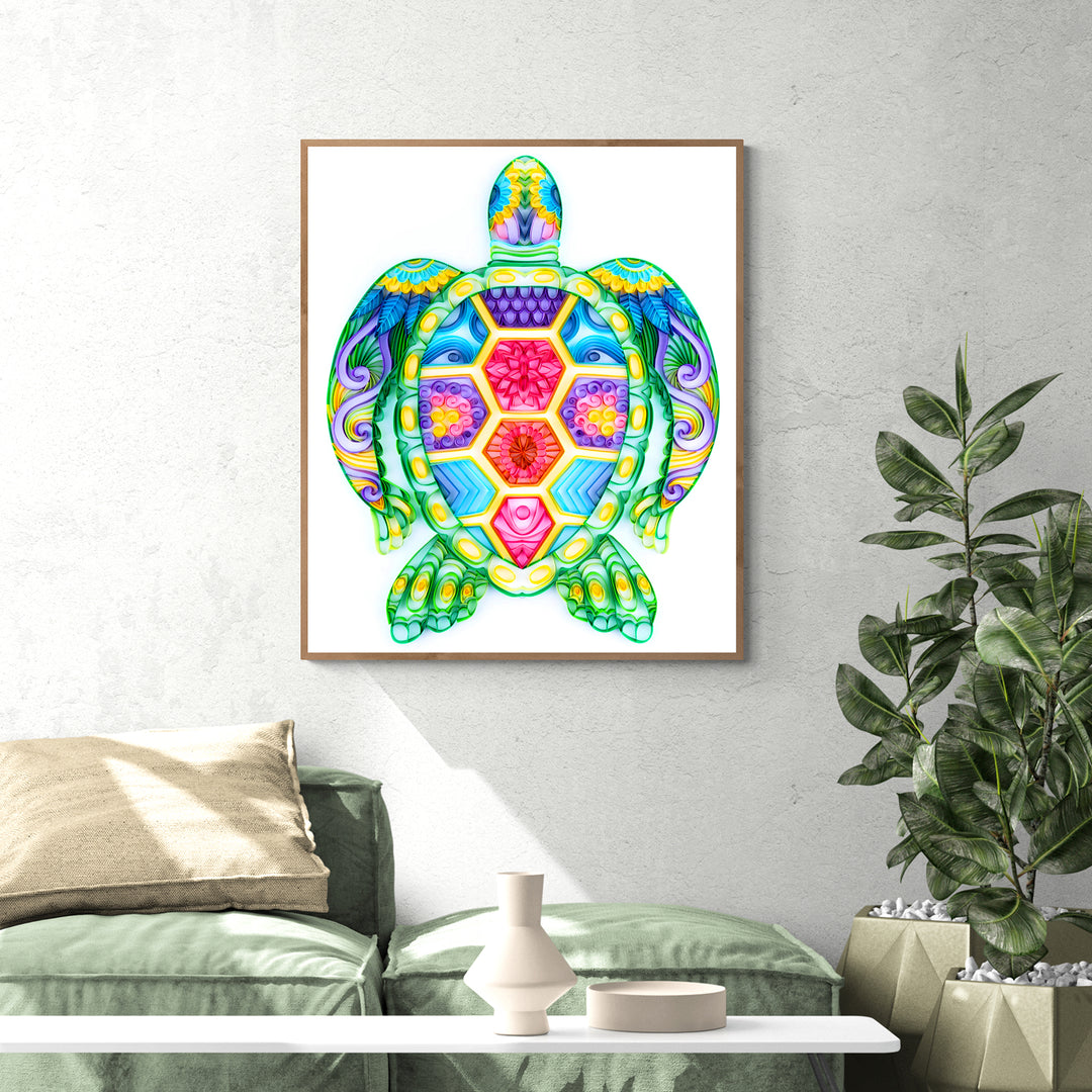 Embroidered Hand Towel Sea Turtle. Beautifully Detailed Sea Turtle in –  Kellytwins