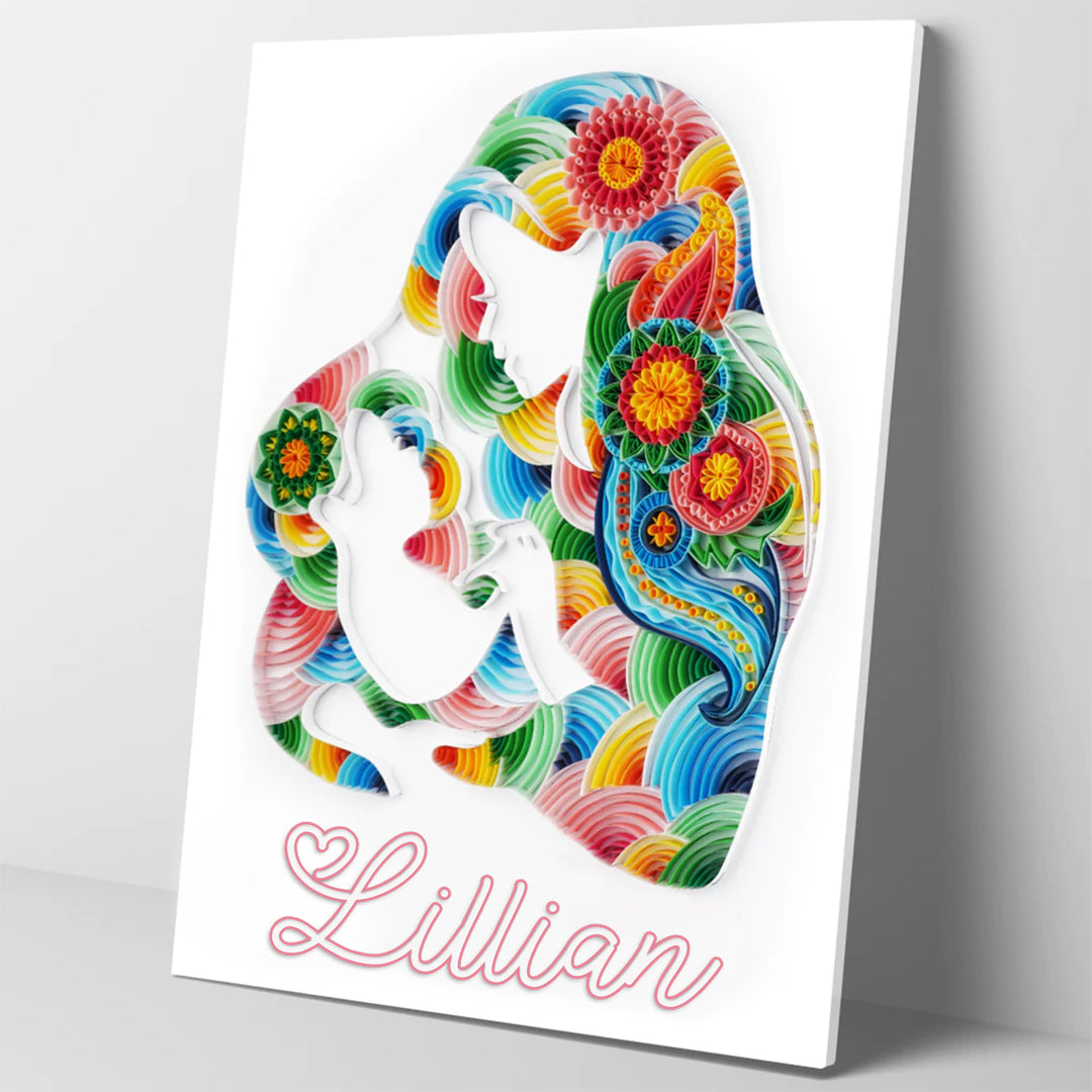 Dear Mom - Customized Name Paper Quilling & Filigree Painting Kits