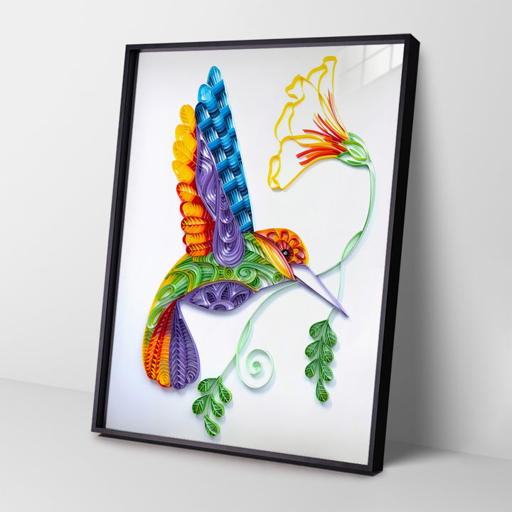 Hummingbird - Paper Filigree Painting Kit（Standard Size）