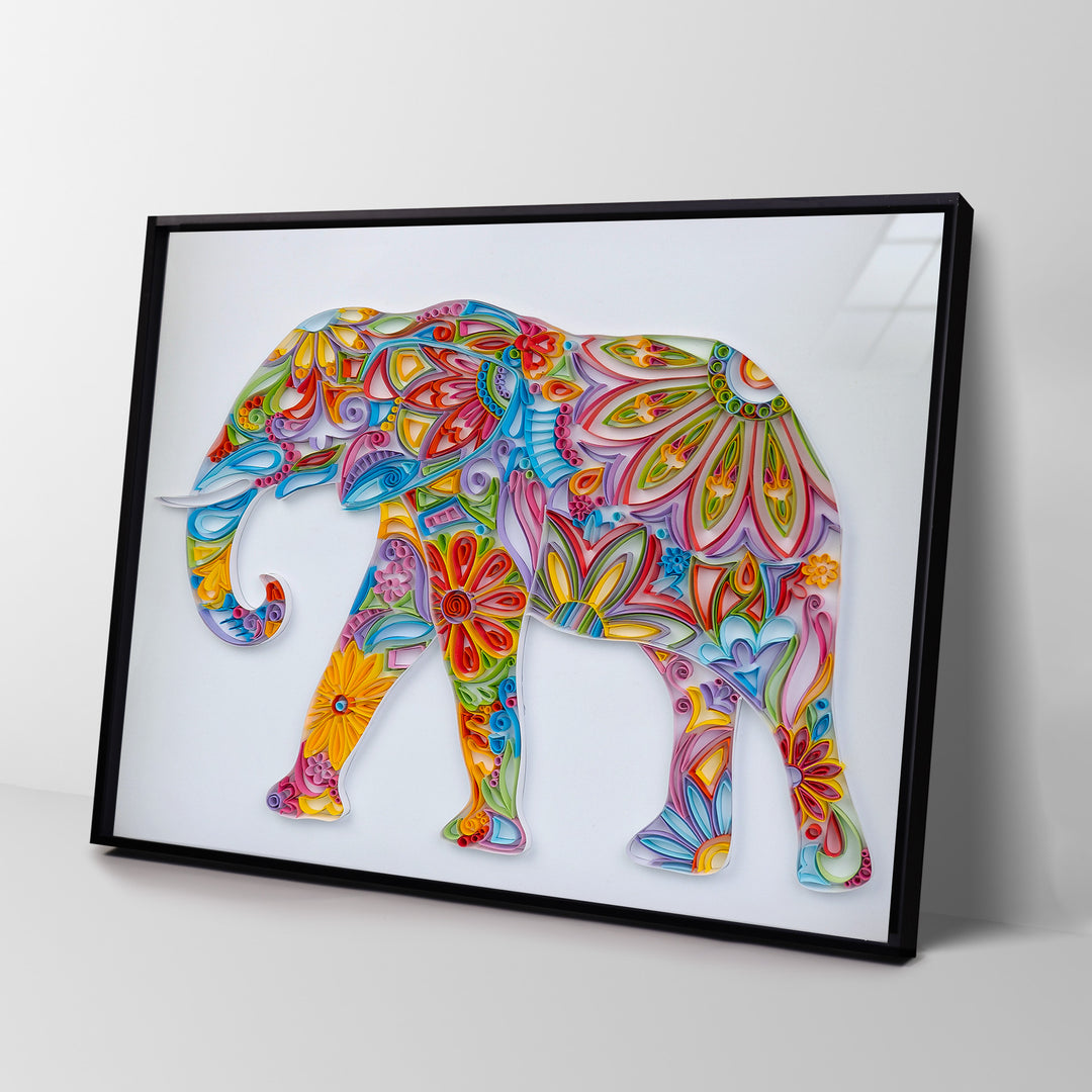 Bohemian Elephant - Paper Filigree Painting Kit