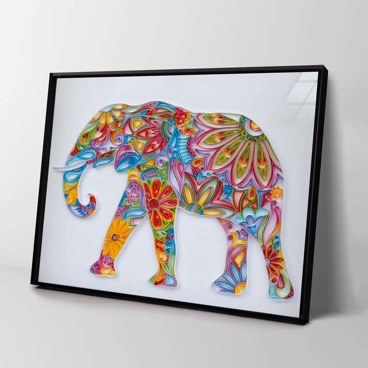 Bohemian Elephant - Paper Quilling & Filigree Painting Kit