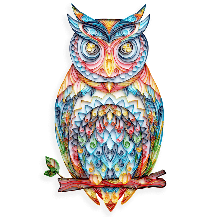 Owl - Paper Filigree Painting Kit