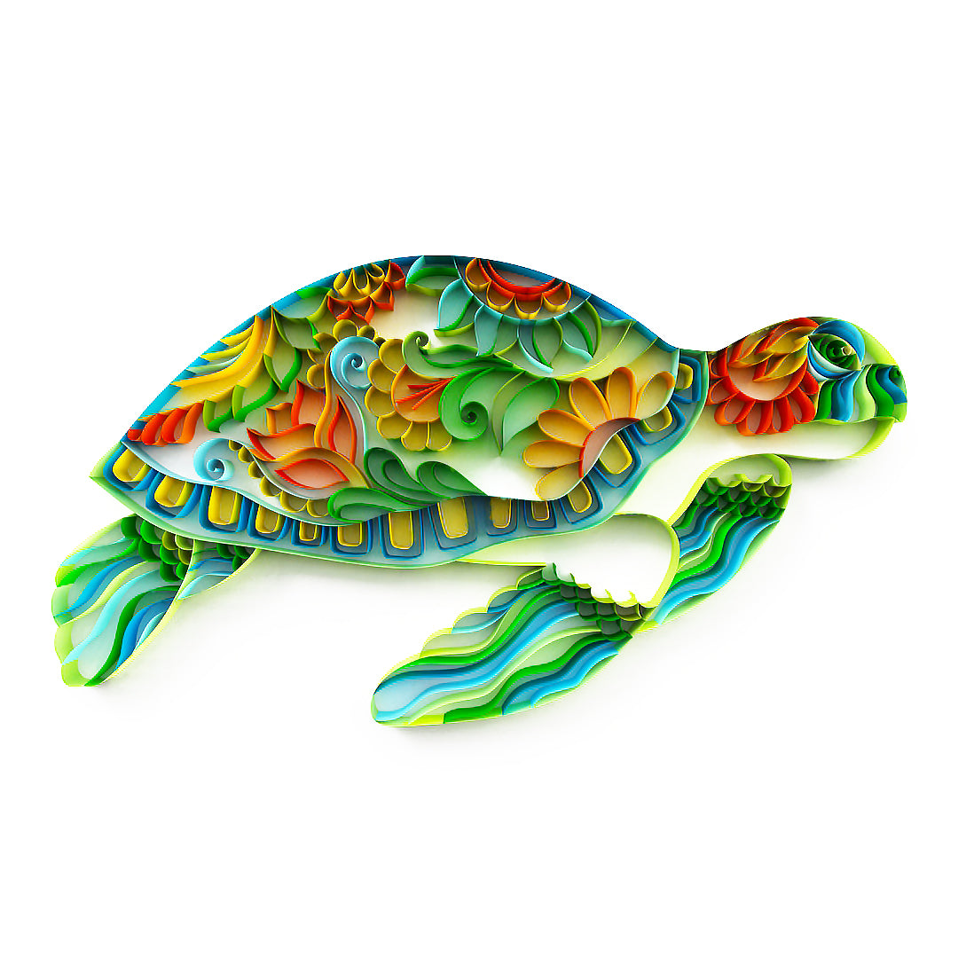 Swimming Turtle (10*8 inch)