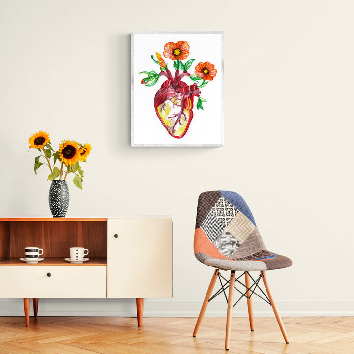 Heart Flower - Paper Filigree Painting Kit