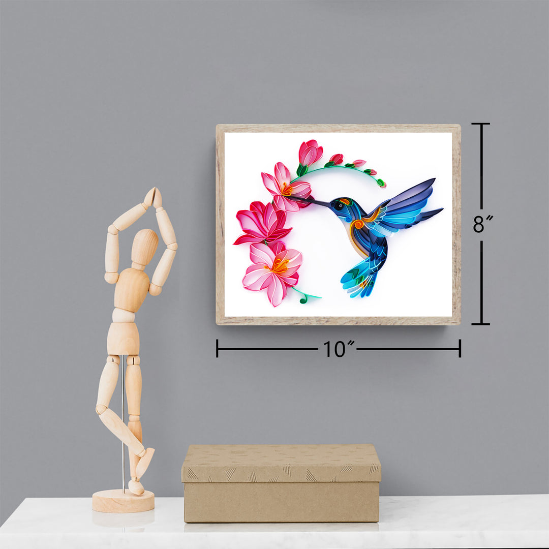 Flash Sale - Hummingbird with Flowers(10*8 Inch)
