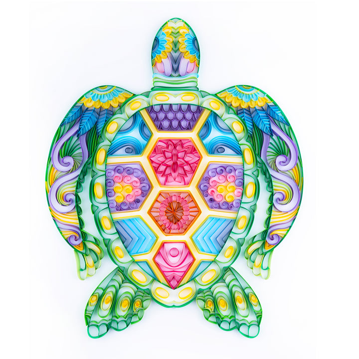 Sea Turtle - Paper Filigree Painting Kit（Standard Size）