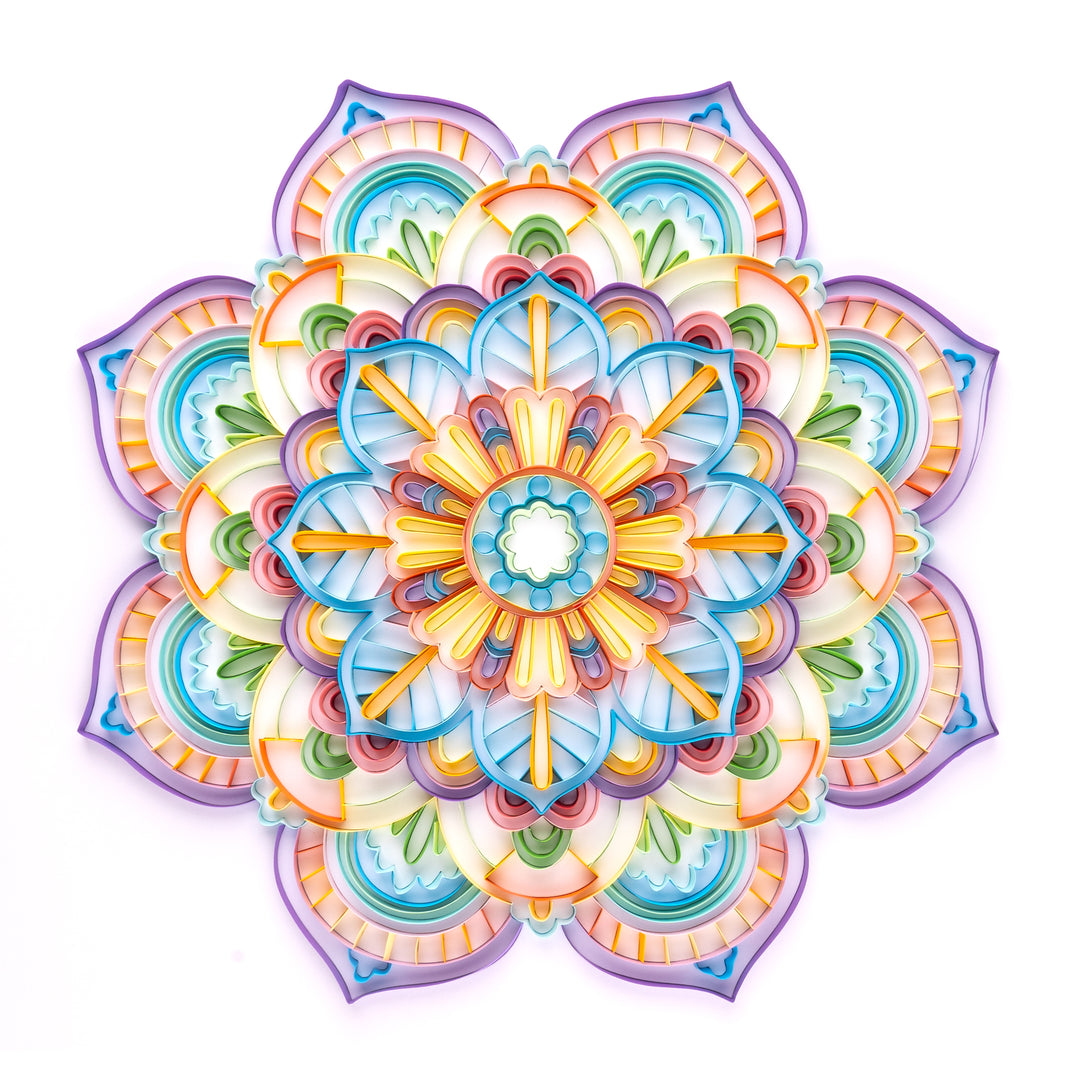 Purple Mandala - Paper Quilling & Filigree Painting Kit