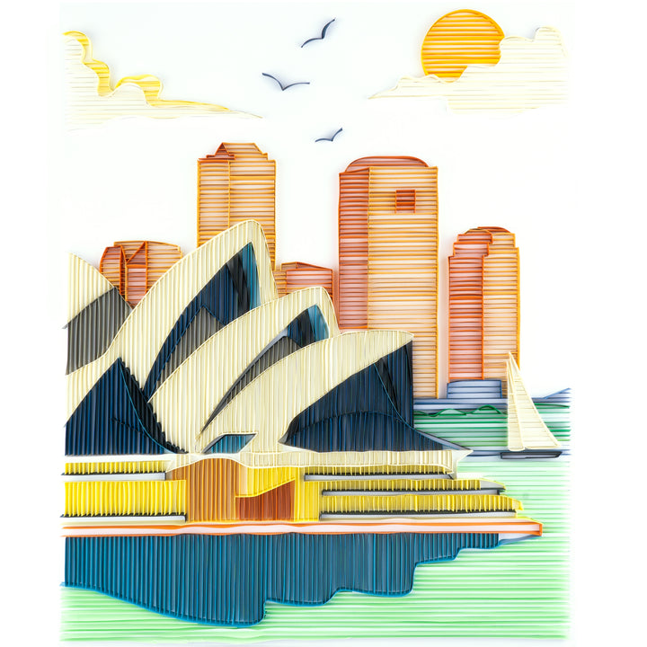 Sydney Opera House - Paper Filigree Painting Kit