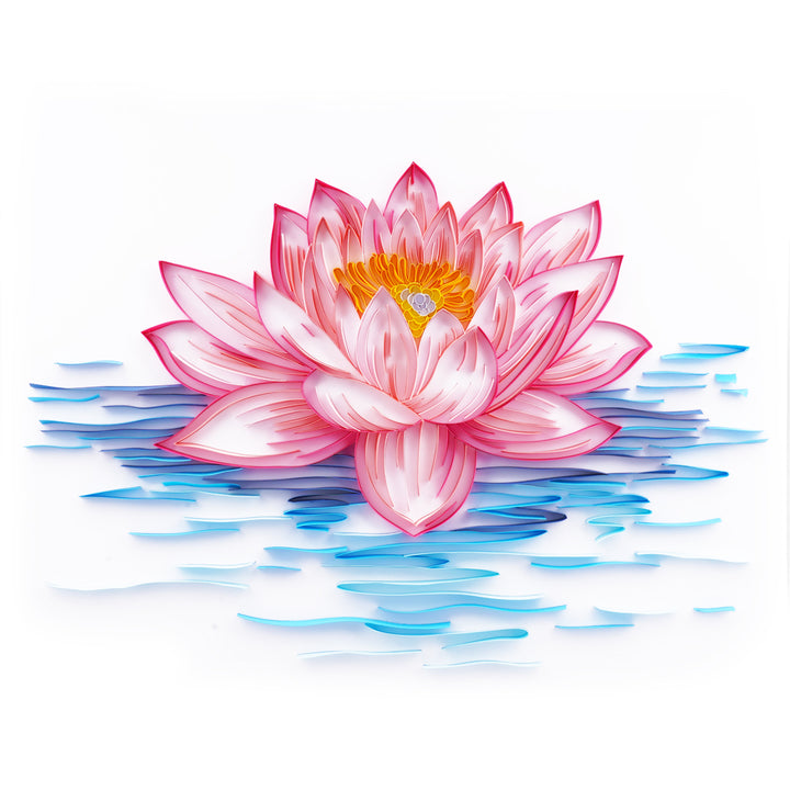 Quiet Water Lily - Paper Filigree Painting Kit（Standard Size）