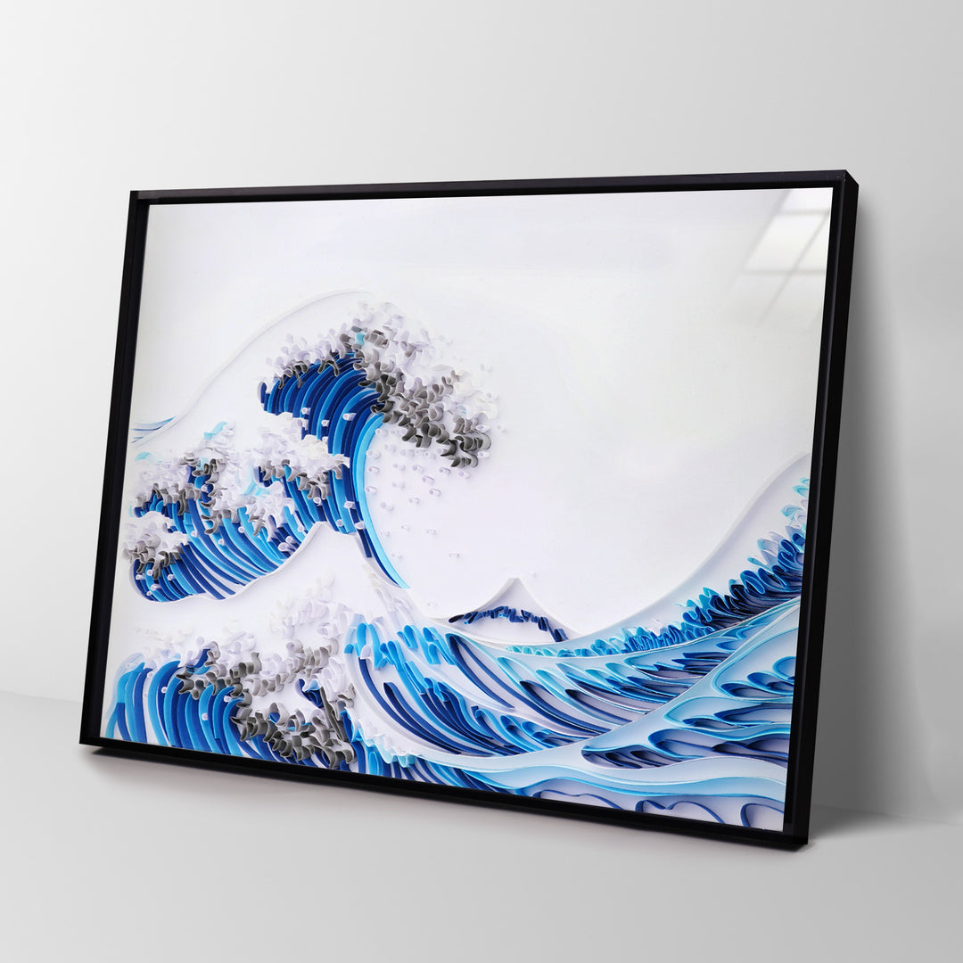 The Great Wave off Kanagawa - Paper Filigree Painting Kit