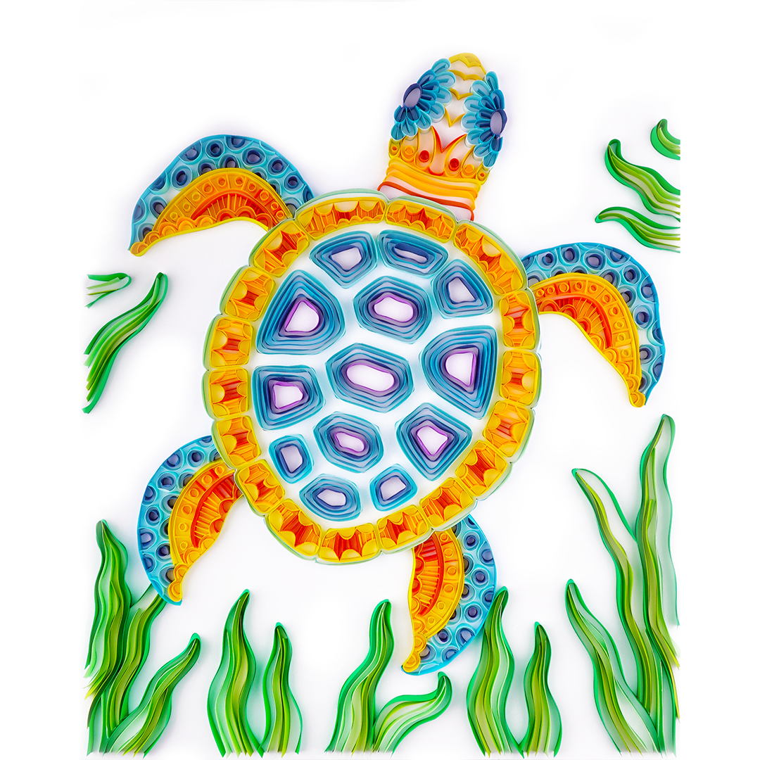 Free Turtle - Paper Filigree Painting Kit