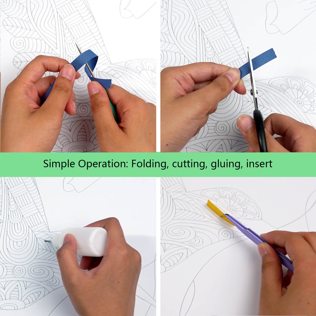 Hummingbird - Paper Filigree Painting Kit（Standard Size）