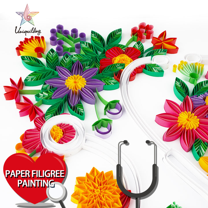 Stethoscope - Paper Filigree Painting Kit（Standard Size）