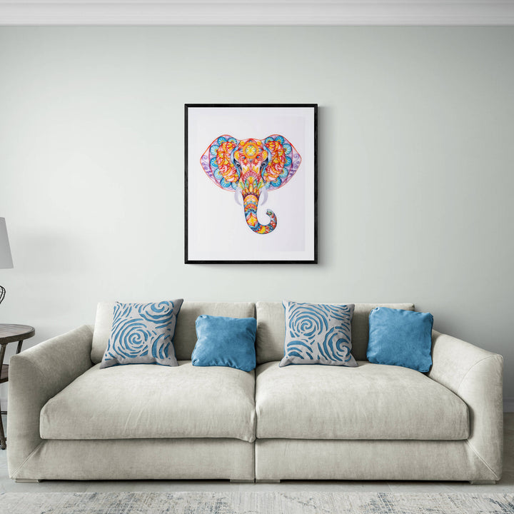 Magical Elephant - Paper Quilling & Filigree Painting Kits（Standard Size）