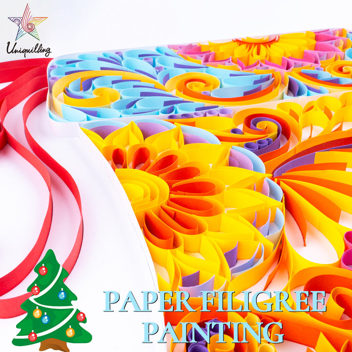 Christmas Stocking - Paper Filigree Painting Kit