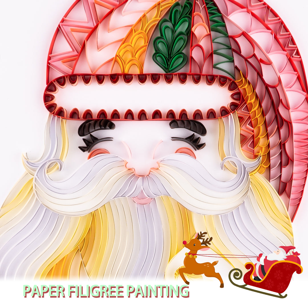 Santa - Paper Filigree Painting Kit