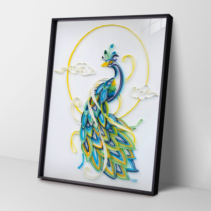 Peacock - Paper Filigree Painting Kit