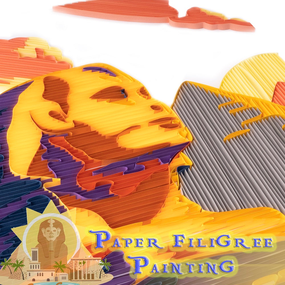 The Sphinx - Paper Filigree Painting Kit（Standard Size）