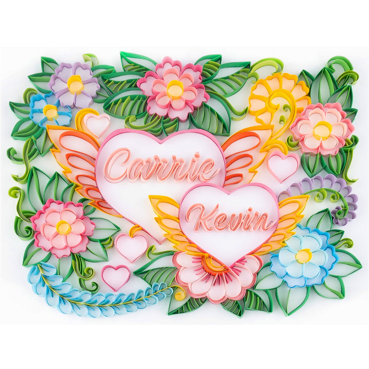 Customized Name in Heart (10*8 inch)