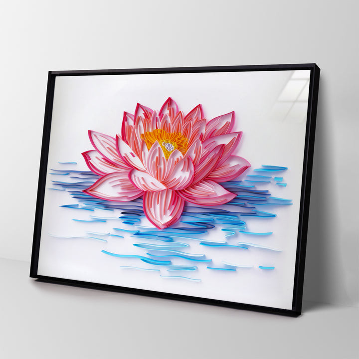 Quiet Water Lily - Paper Quilling & Filigree Painting Kits（Standard Size）