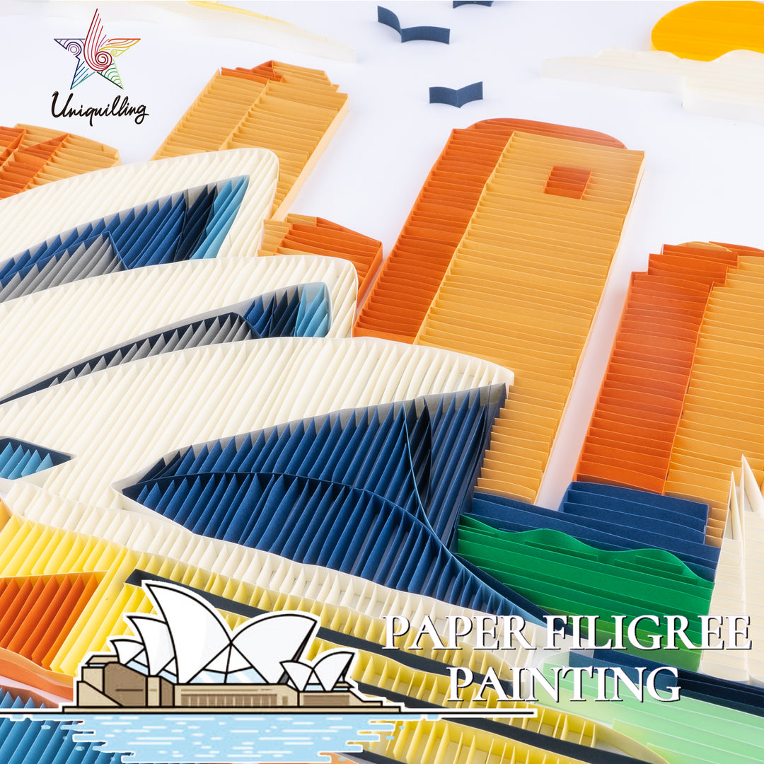Sydney Opera House - Paper Filigree Painting Kit