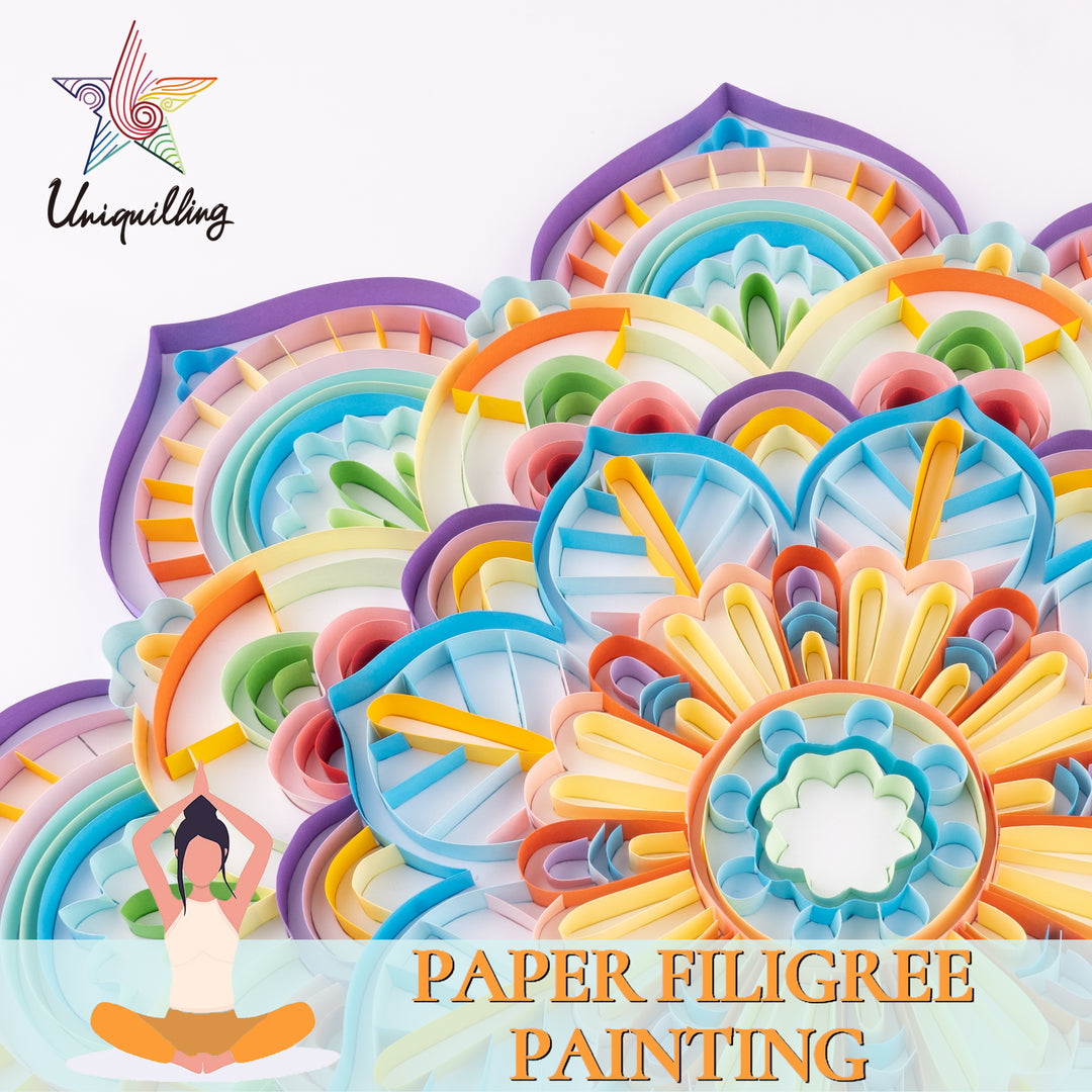 Purple Mandala - Paper Filigree Painting Kit