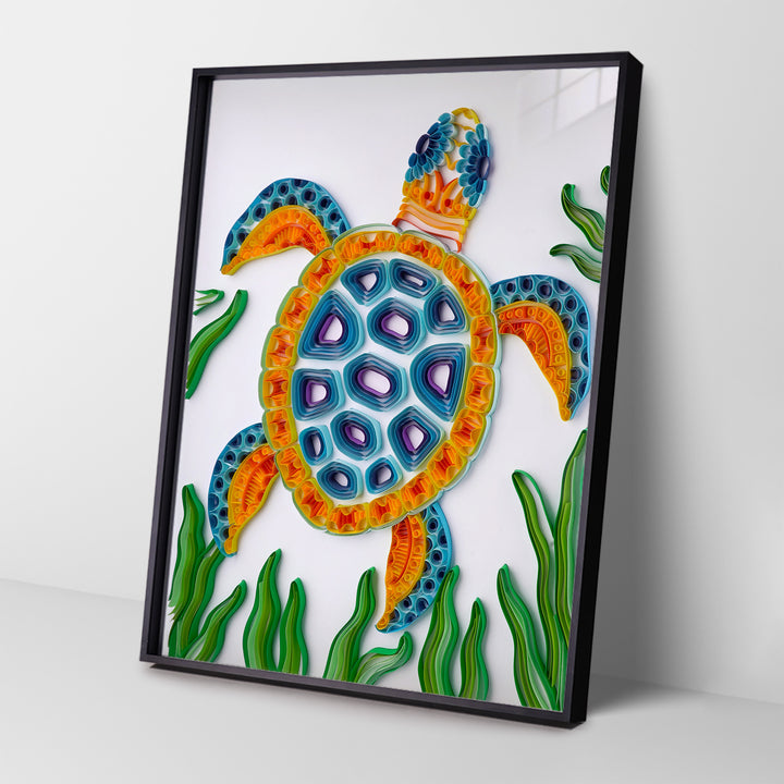 Free Turtle - Paper Filigree Painting Kit