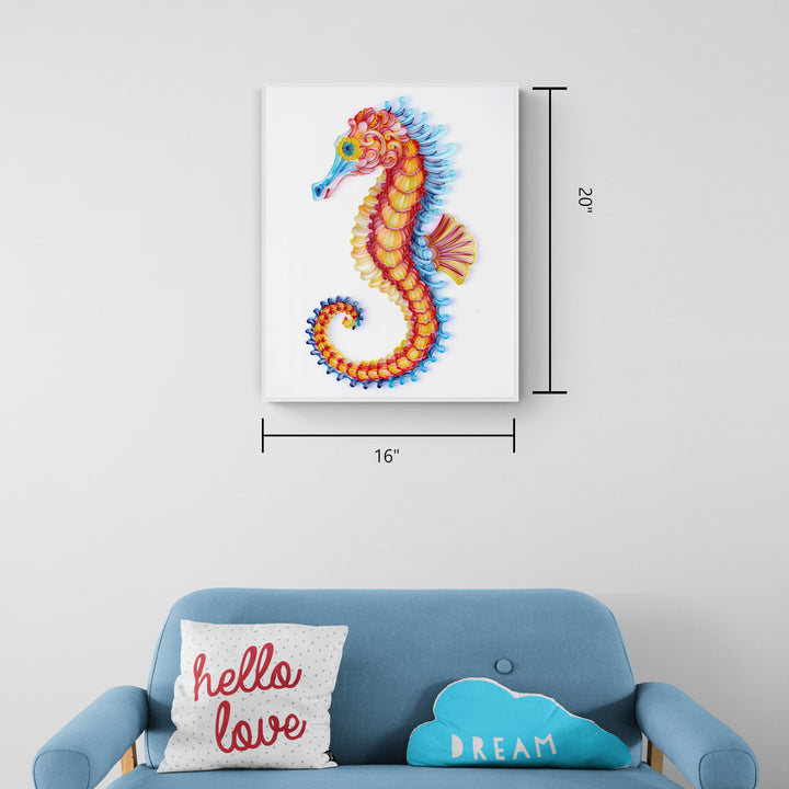 Seahorse - Paper Filigree Painting Kit