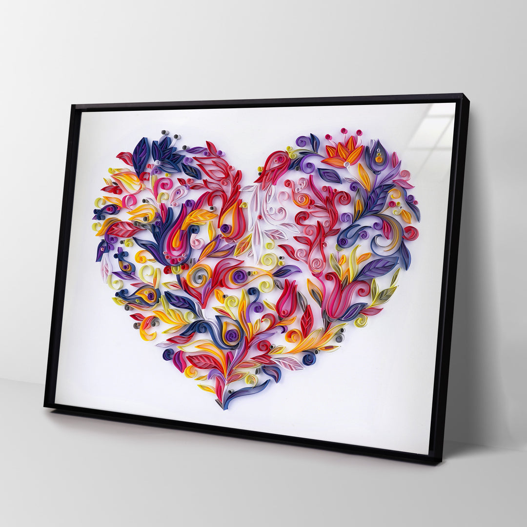 Blooming Heart - Paper Filigree Painting Kit