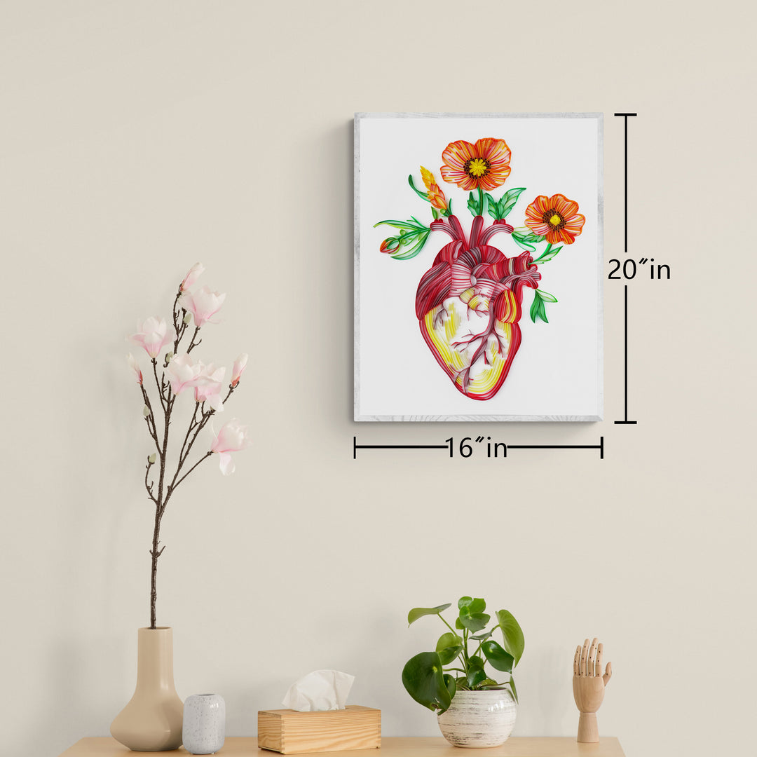 Heart Flower - Paper Filigree Painting Kit