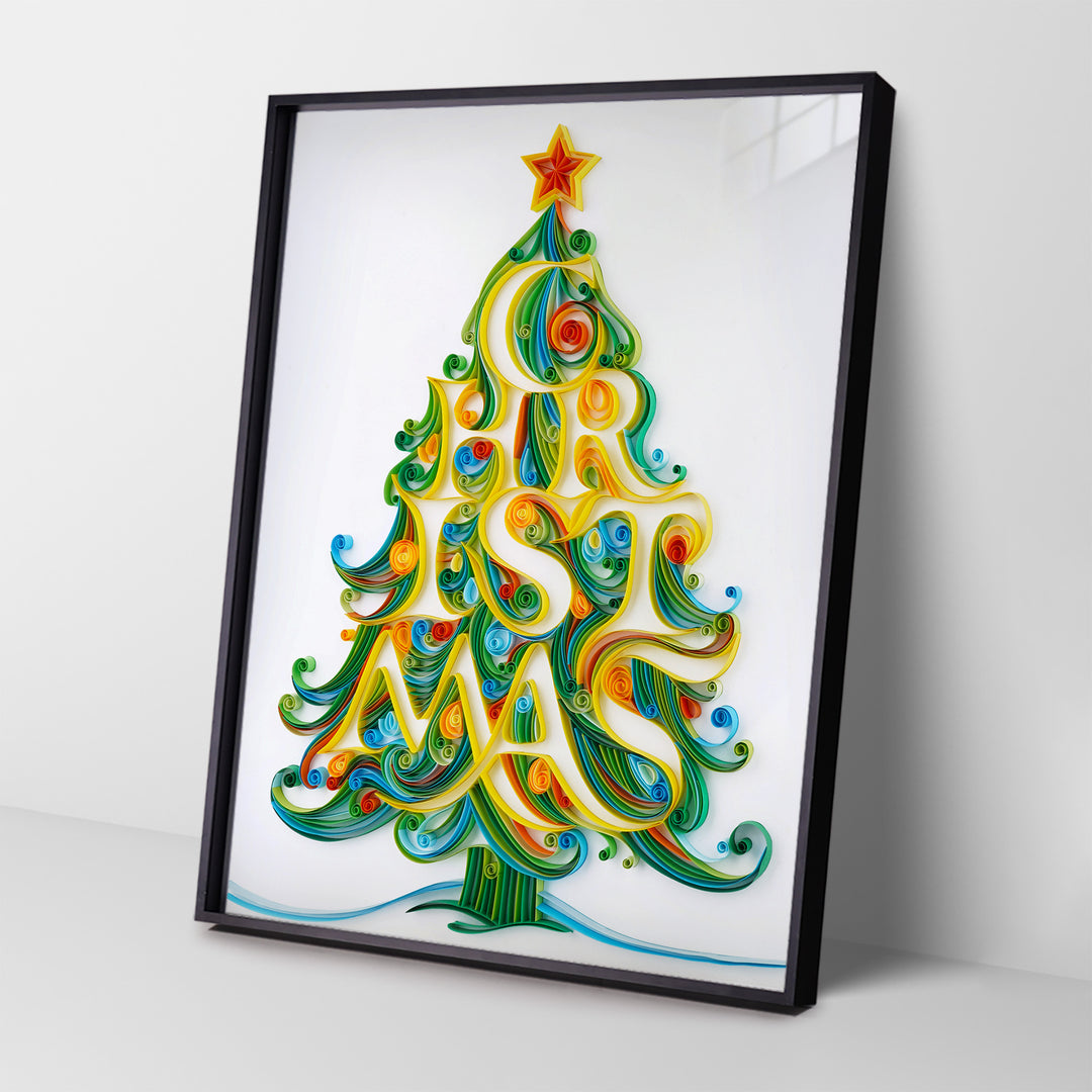 Christmas Tree - Paper Quilling & Filigree Painting Kits（Standard Size）