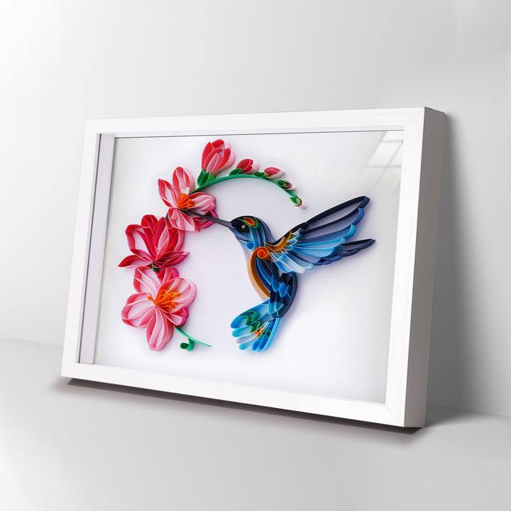 Special Offer - Hummingbird with Flowers(10*8 Inch)