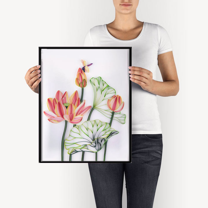 Blooming Lotus - Paper Filigree Painting Kit