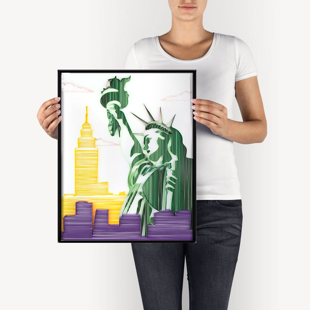 Statue of Liberty - Paper Filigree Painting Kit