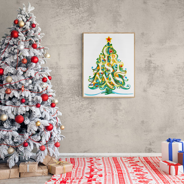 Special Offer - Christmas Tree - Paper Filigree Painting Kit