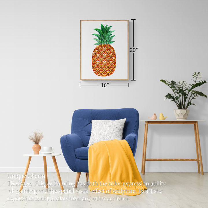 Pineapple - Paper Filigree Painting Kit（Standard Size）