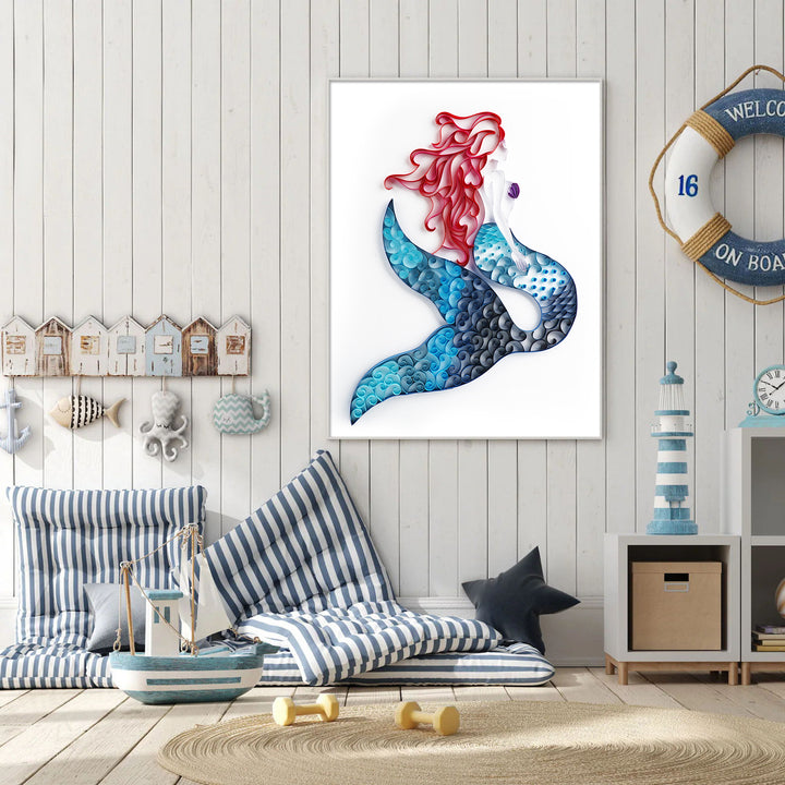 Mermaid - Paper Filigree Painting Kit