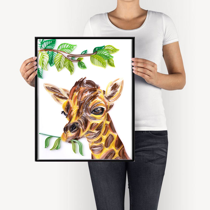 Giraffe - Paper Quilling & Filigree Painting Kit