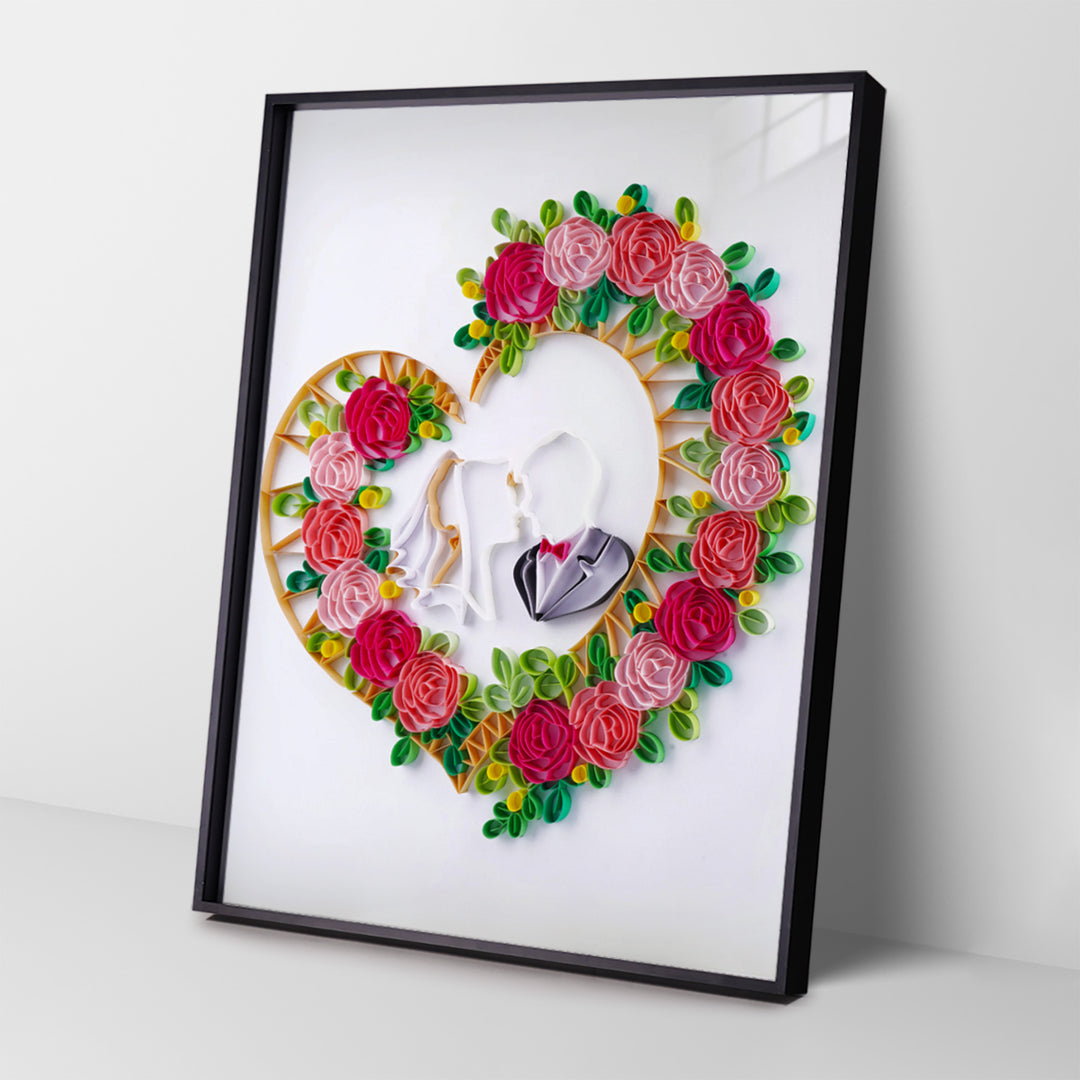 Love Rose - Paper Filigree Painting Kit（Standard Size）