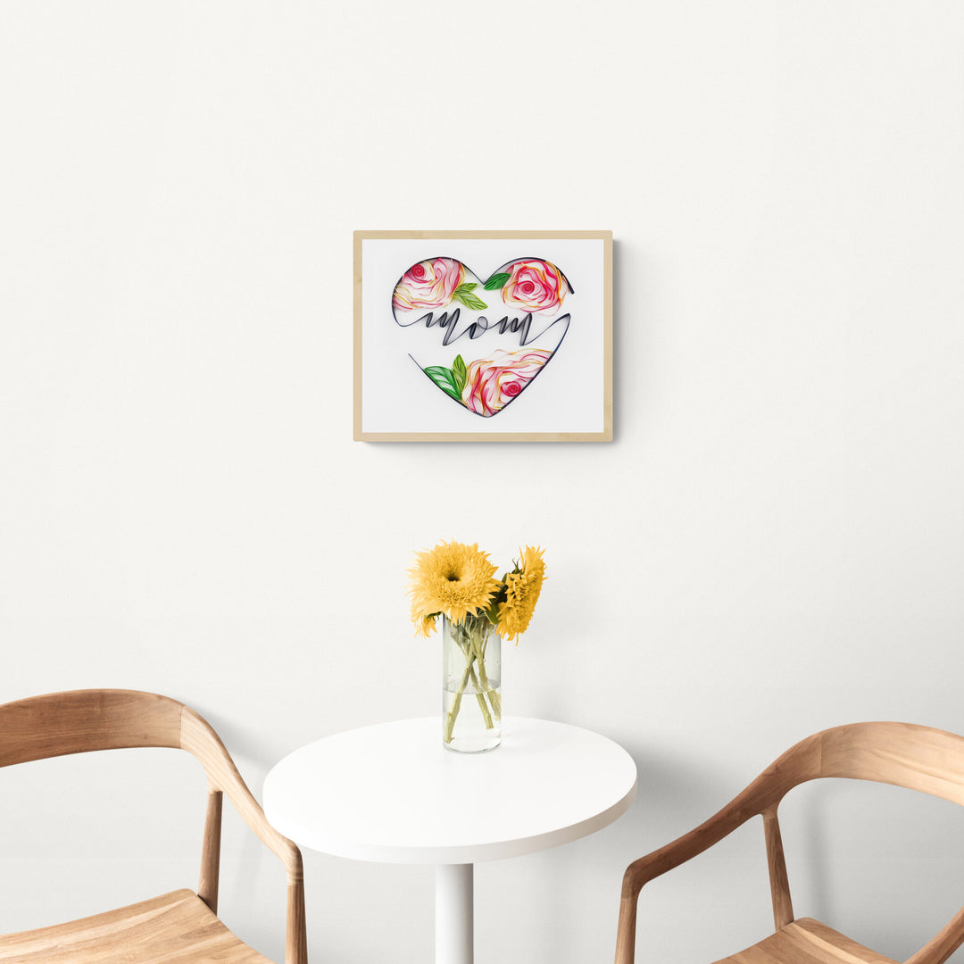Love Mom - Customized Name Paper Quilling & Filigree Painting Kits